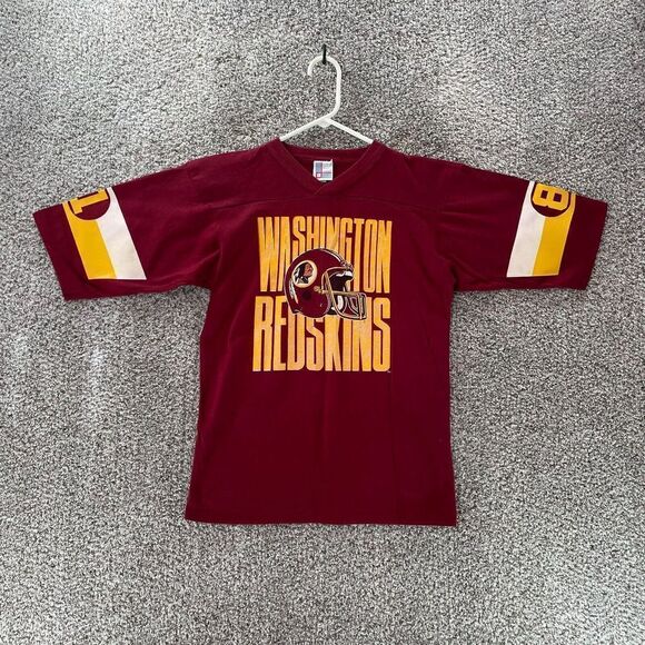 Vintage Washington Redskins Shirt Youth Extra Large Red 1981 Art Monk Garan Logo
